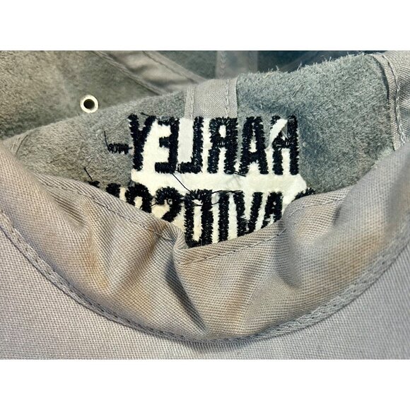 Harley Davidson Silver Leather Baseball Hat Embroidered Ladies - Picture 7 of 8